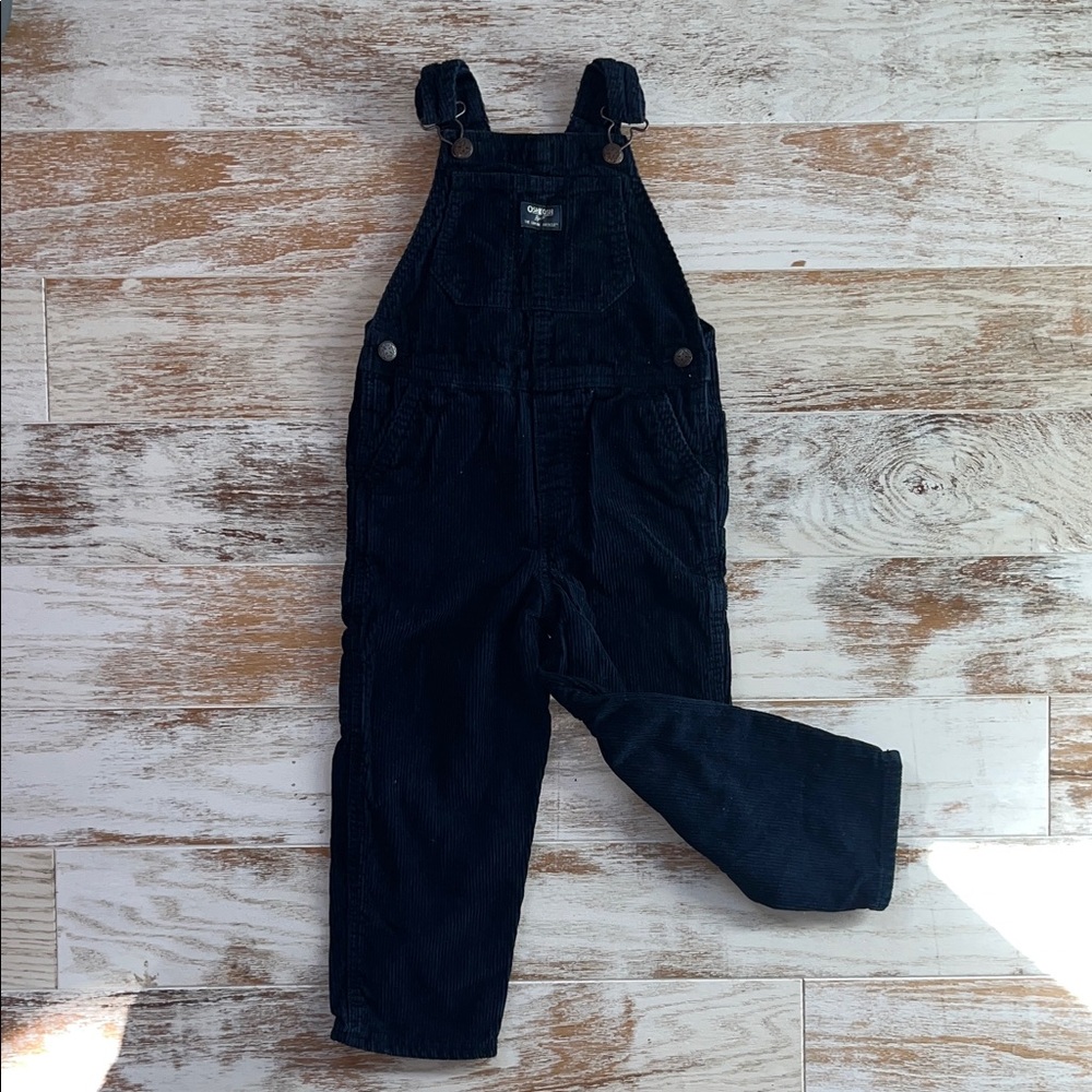 Navy Blue Corduroy Overalls 4T